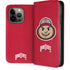 Ohio State University OSUBuckeyes Light Grey iPhone 15 Pro Folio Case